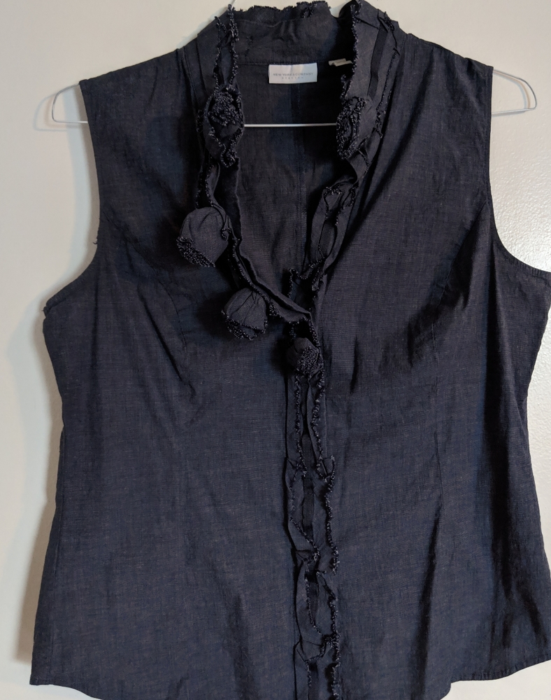 New York & Co Women's Sleeveless Blouse XL